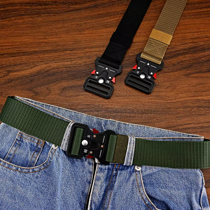 Men'S Belt Outdoor Multi Function Belt High Quality Canvas for Nylon Male Luxury Belts Women'S Sports Jeans Belt Neutral Belts