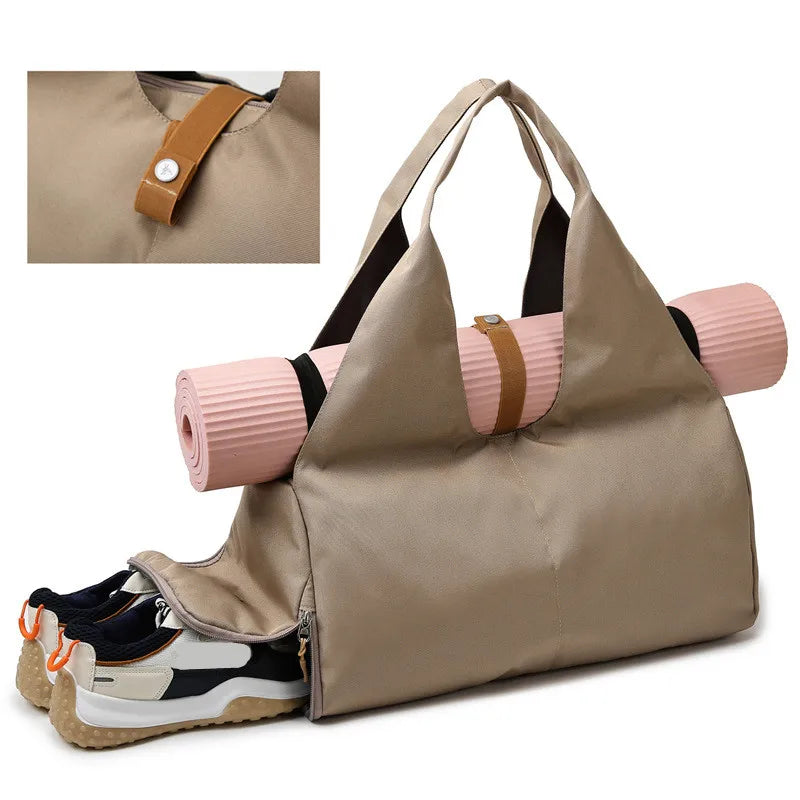 Stylish Women's Yoga & Fitness Handbag with Shoe Pocket - Perfect for Travel & Weekend Getaways!