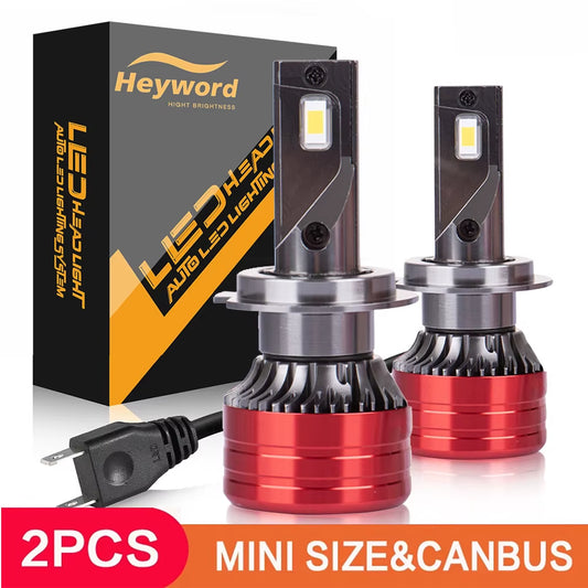 2Pcs Car Headlight H4 H7 LED H11 9005 9006 H1 Auto Bulbs 160W 24000LM Light Lamp 6000K 12V Led Headlight Bulbs