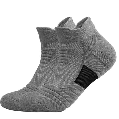 3 Pairs Breathable Mesh Athletic Terry Socks Cushioned Moisture-Managing and Durable Reduces Foot for Running Hiking & Sports