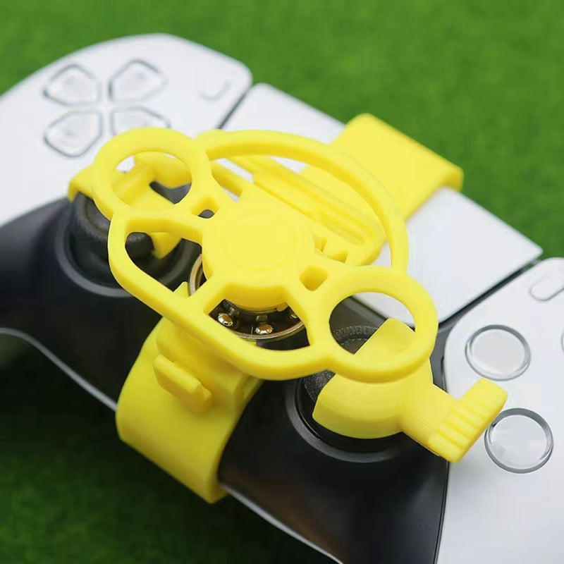 Mini Steering Wheel Controller for PS5 Racing Games, Gamepad Racing Steering Wheel for Simulation Games