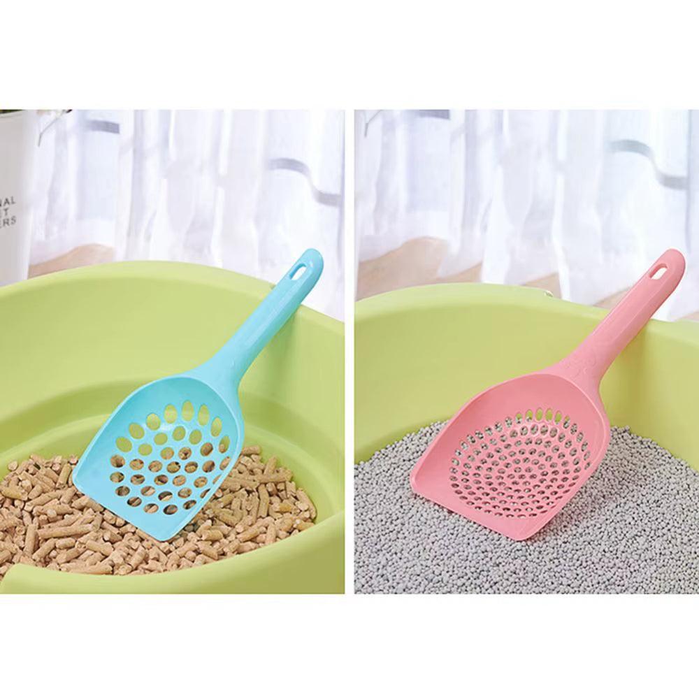 Plastic Cat Litter Scoop Pet Care Sand Waste Scooper Shovel Hollow Cleaning Tool Small Holes Shovel Sand Litter Beach Shovel